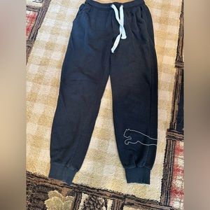 Black puma sweatpants